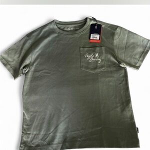 NWT $75 Psycho Bunny Olive Tee with Pocket